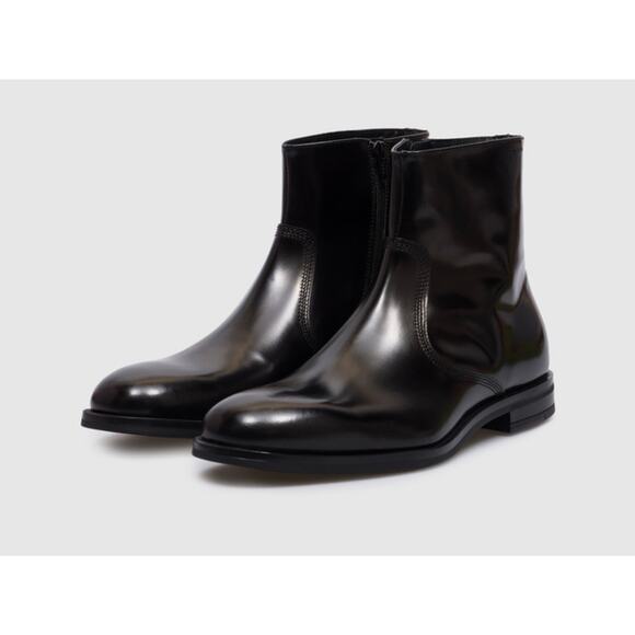 Stuart Weitzman Leather Angel Leather Zip Ankle Boots SJ201 Black Size 10M NWB main image 10